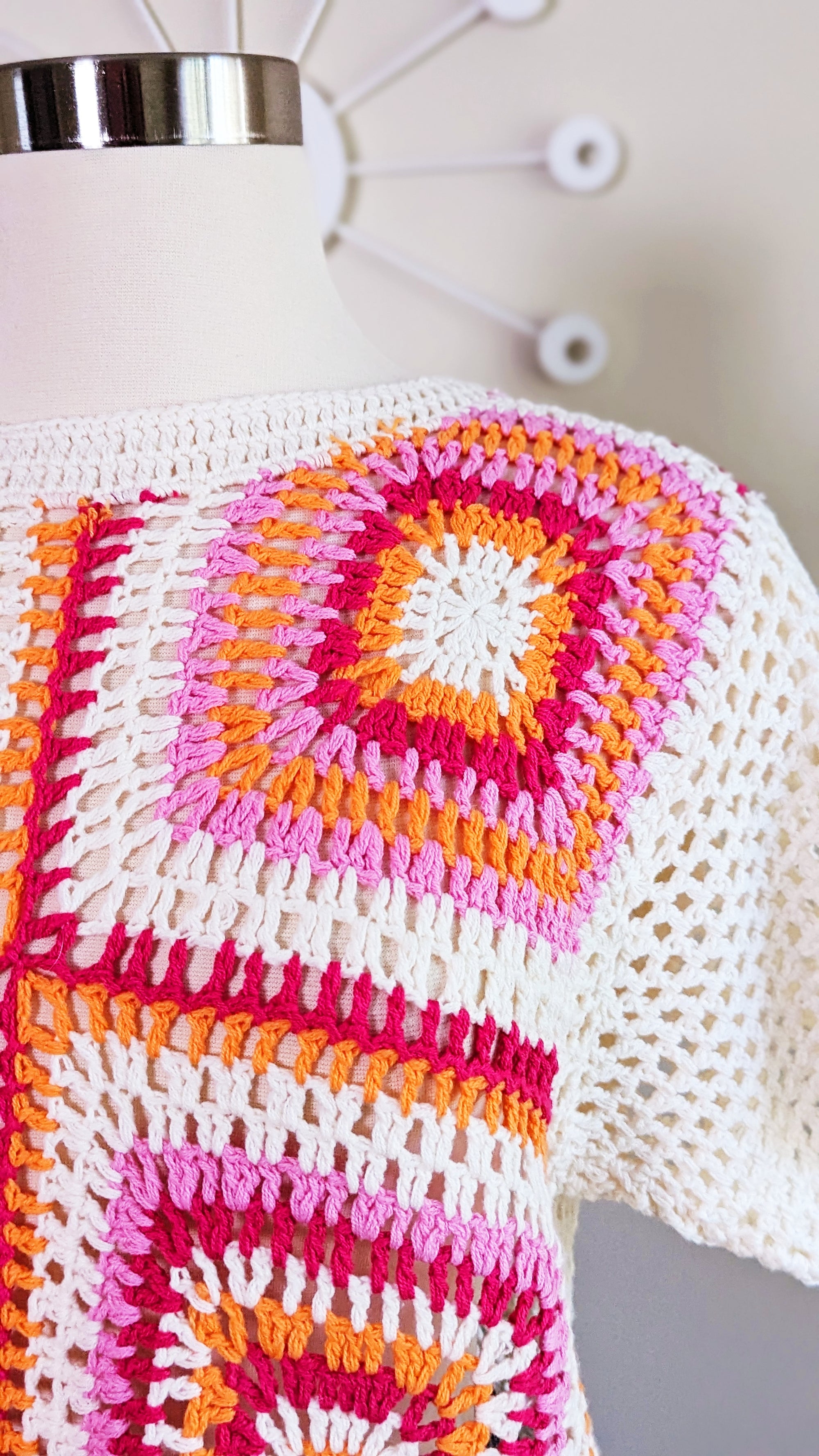 Granny Square Crochet Sweater