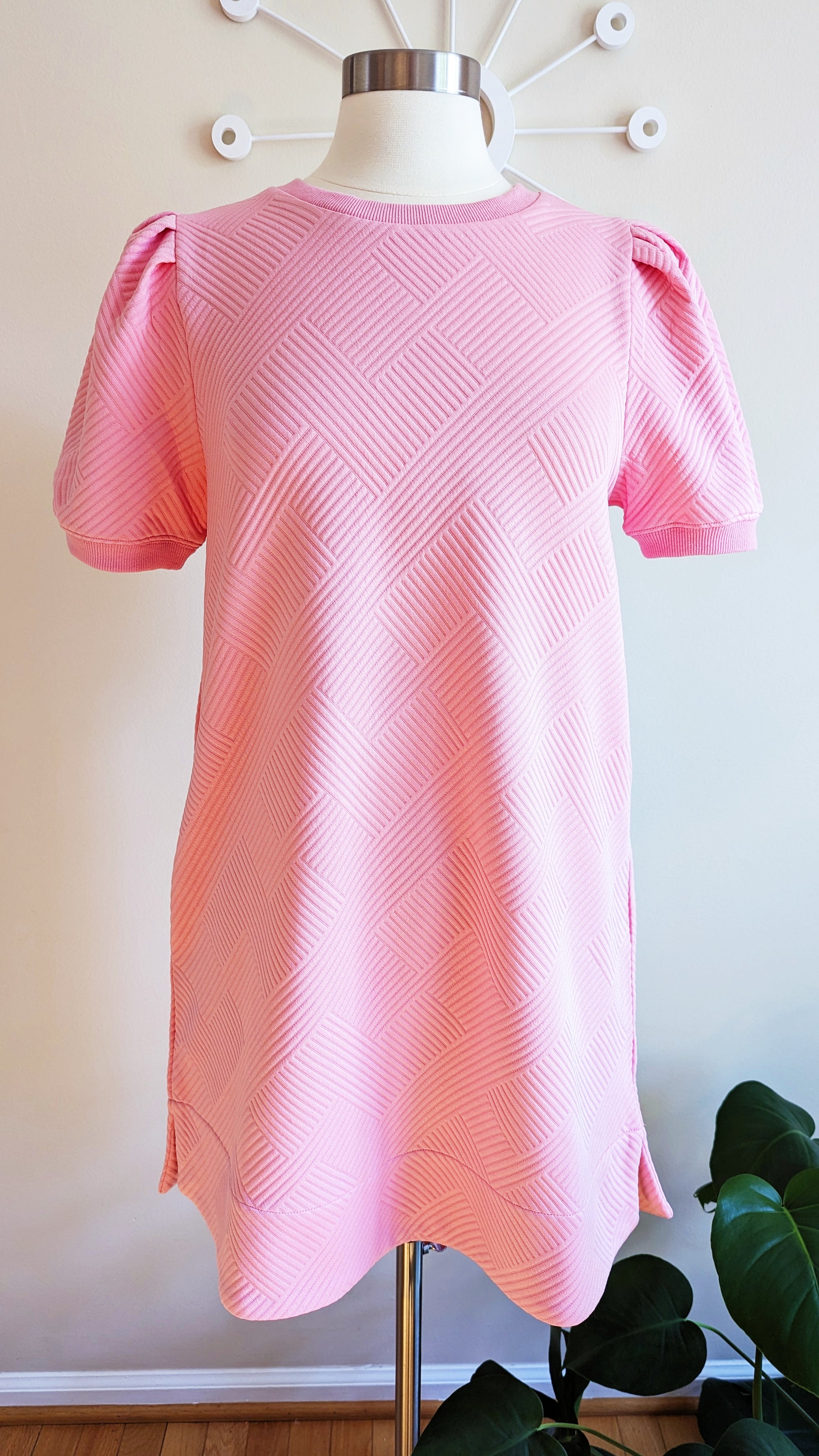 RESTOCK COMING SOON! 🩷🩷 Baby Pink Textured Dress