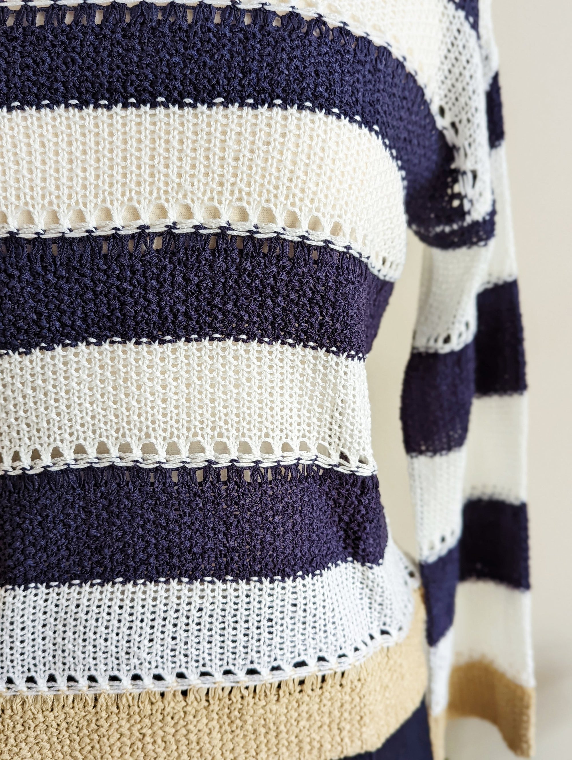 Striped Lightweight Knit Sweater