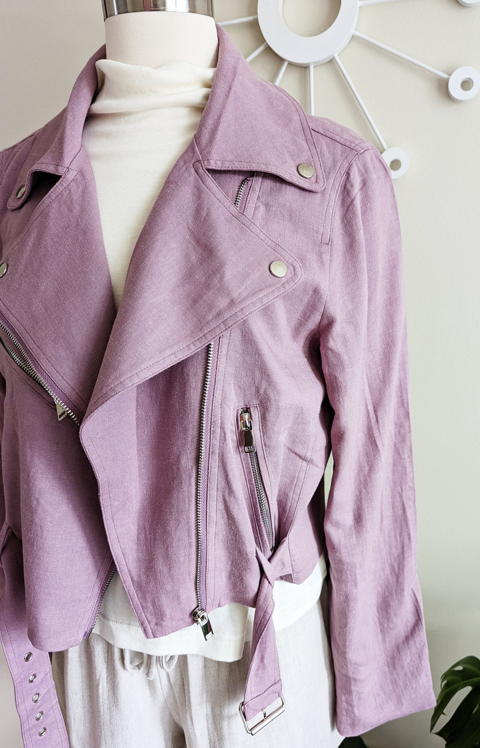 Lavender Moto Jacket