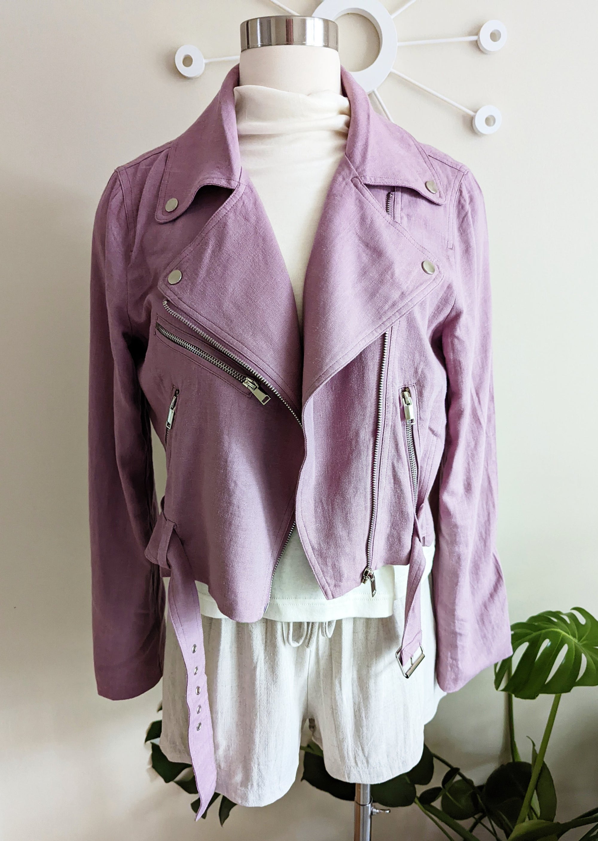 Lavender Moto Jacket