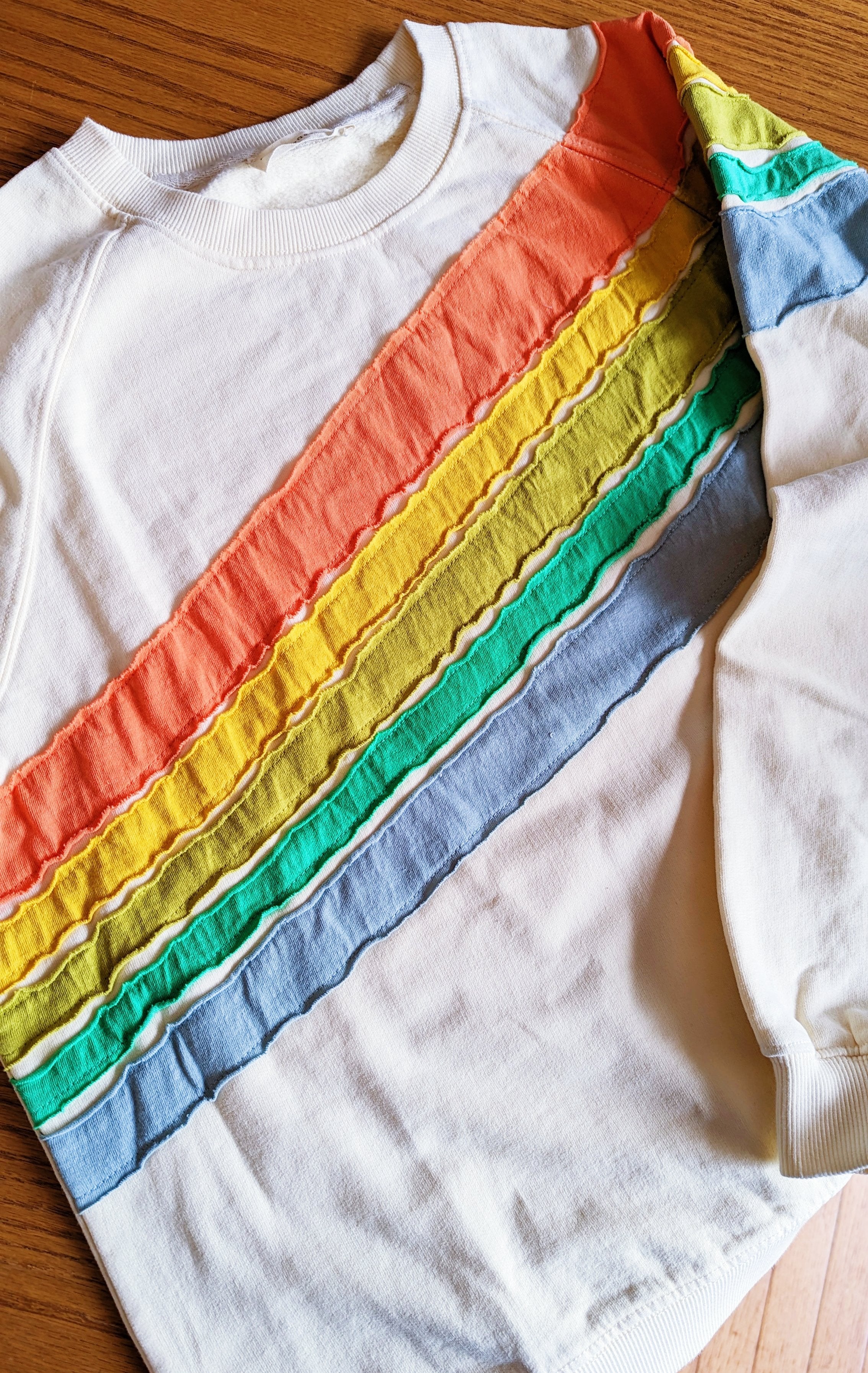 Retro Rainbow Sweatshirt – Two Blue Sister