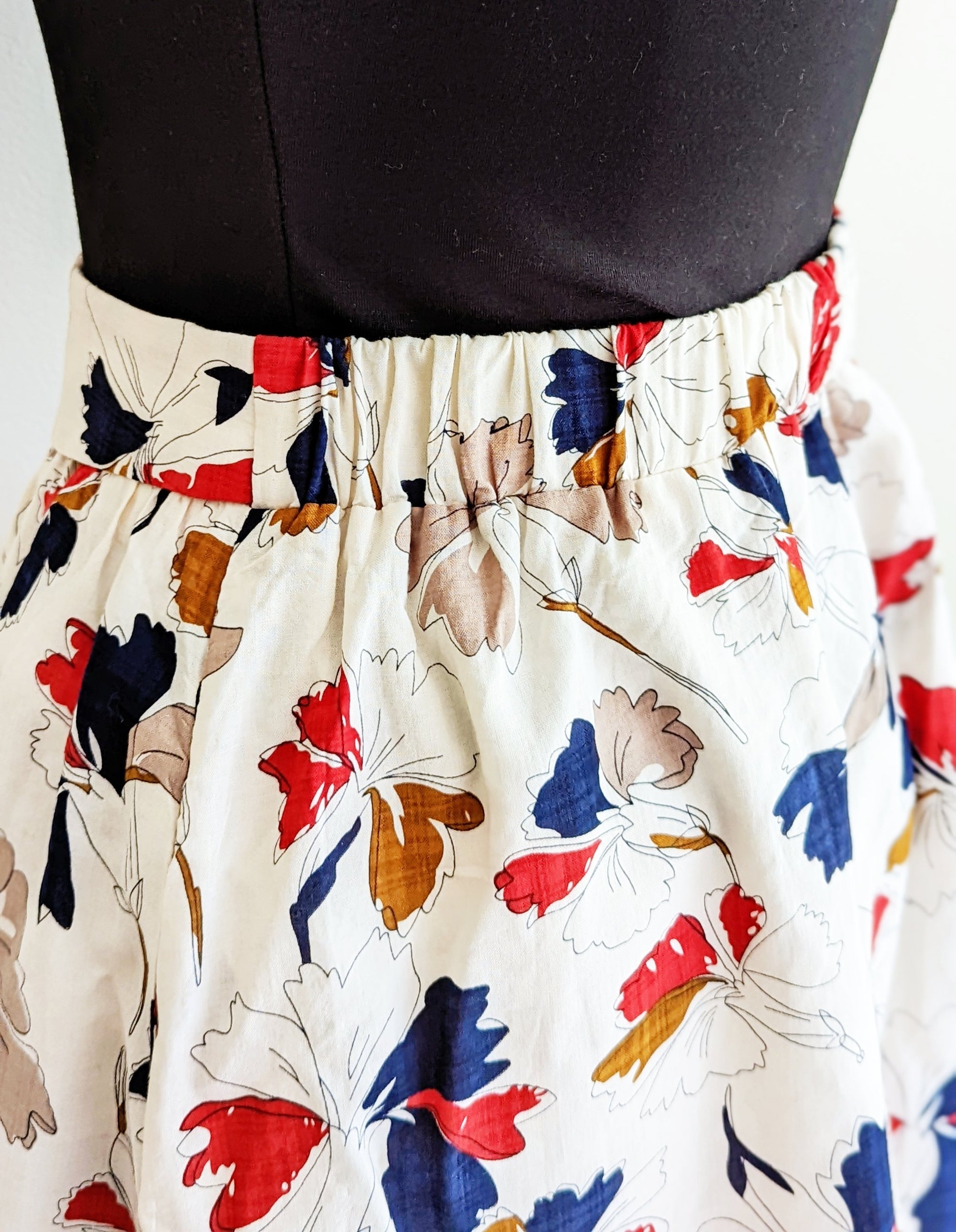 Retro Floral Skirt