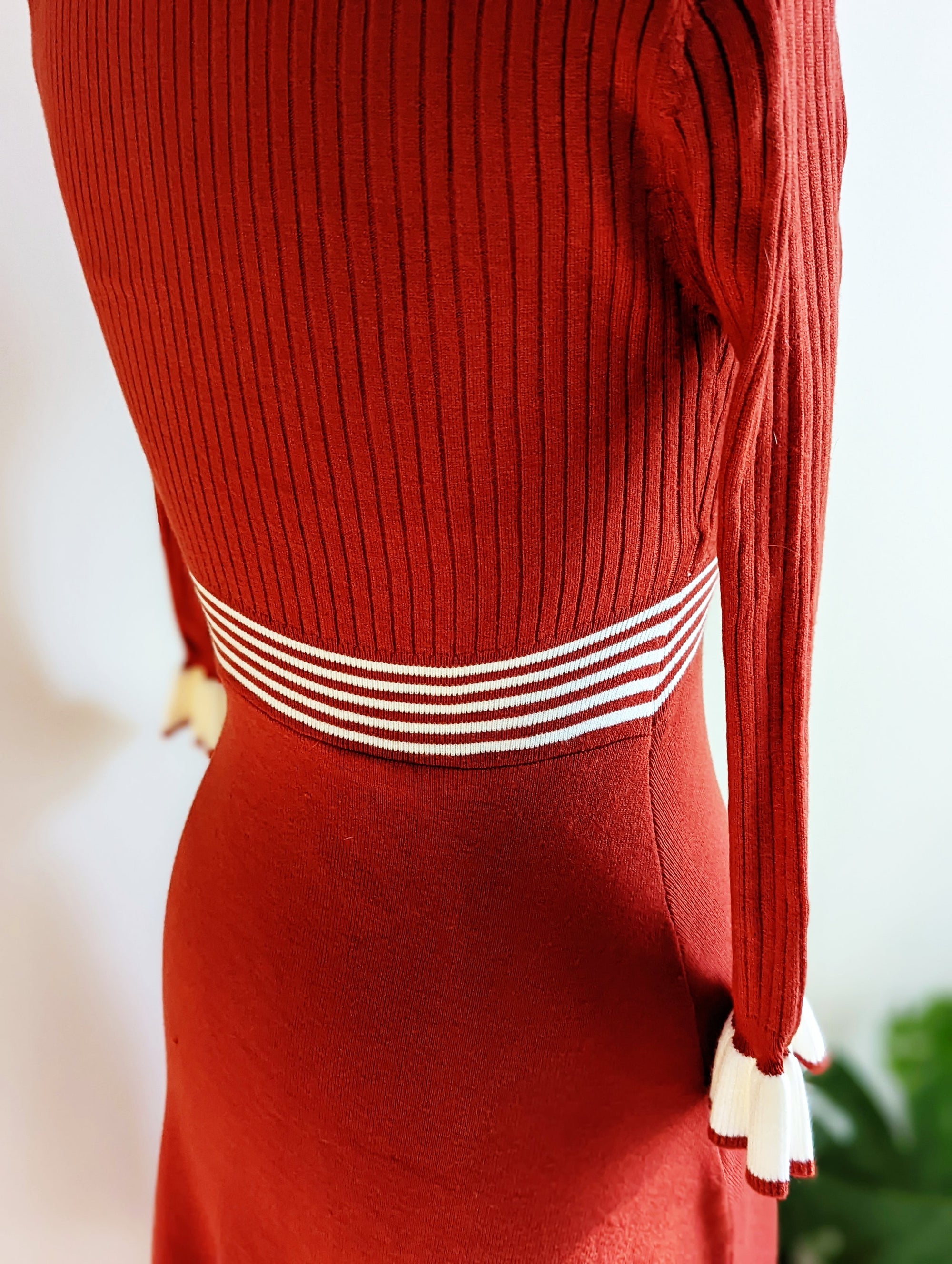 Retro Style Sweater Dress