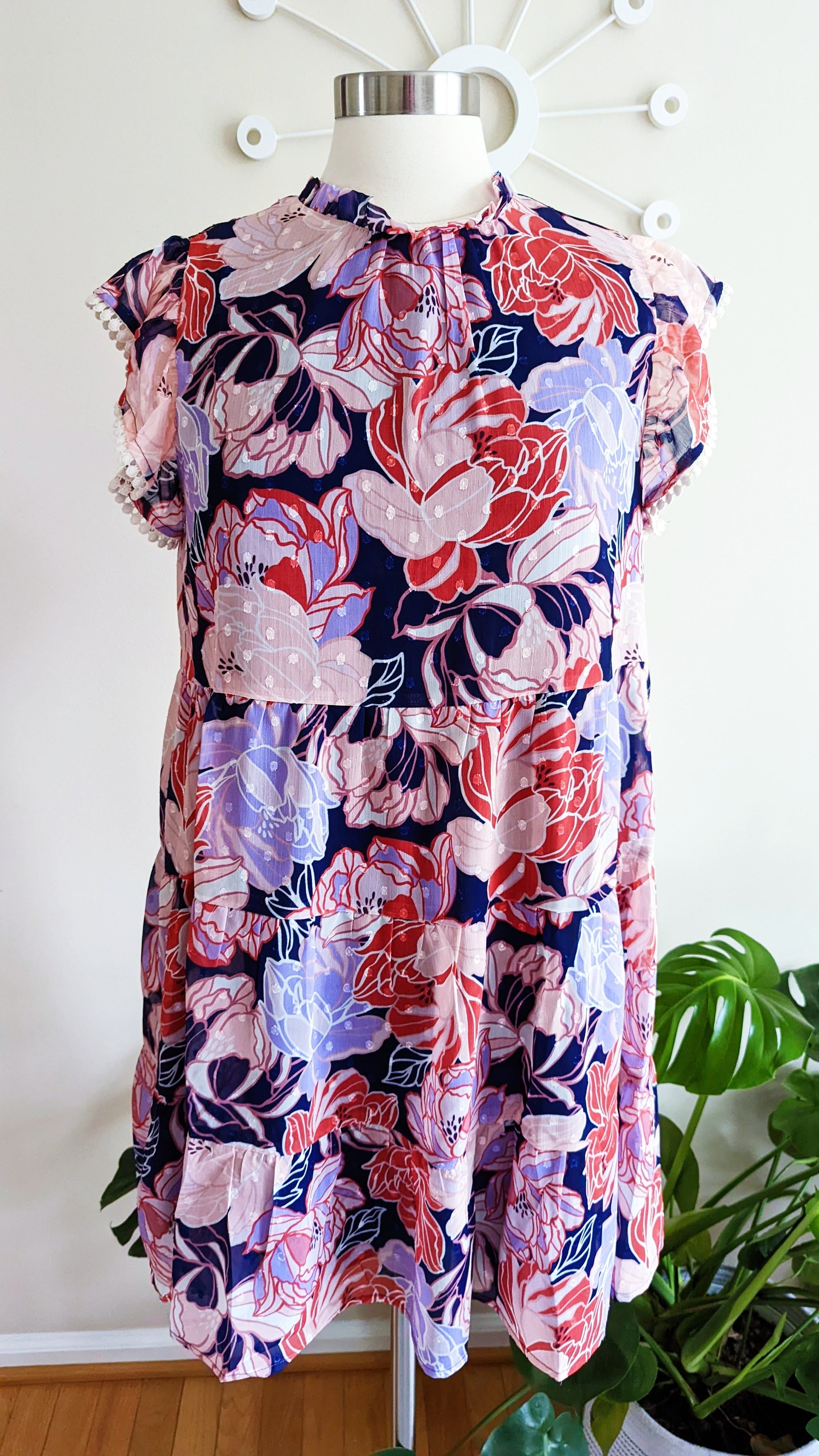 Floral Tiered Print Dress